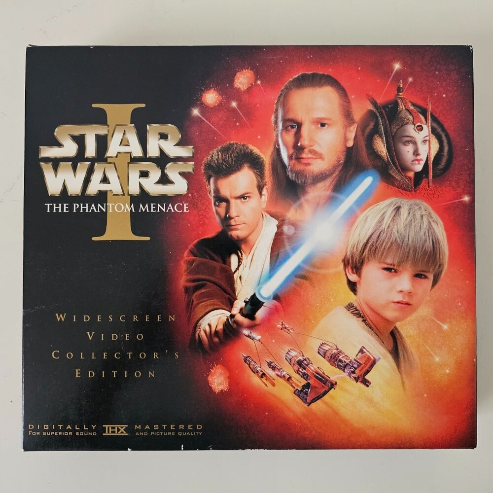 STAR WARS The Phantom Menace Widescreen Collectors Edition VHS The Art of Book